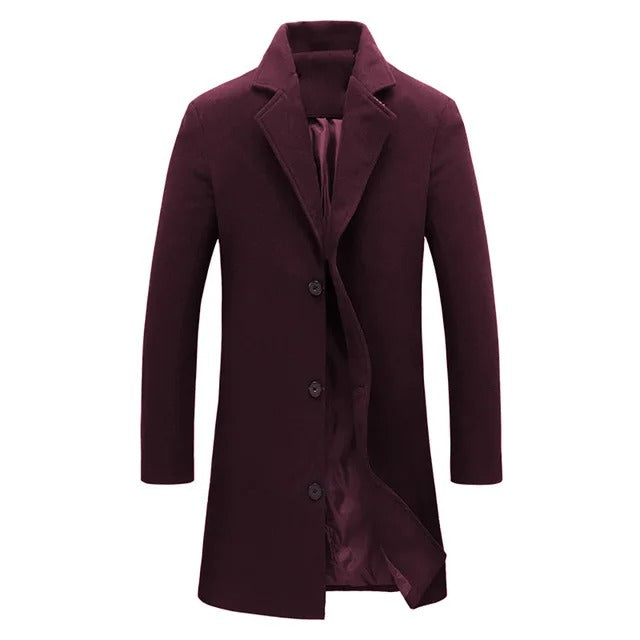 Heren Wollmantel - Elegante Warmte voor de Koude Dagen