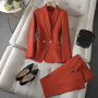 Damen Blazer & Hosen Set – Celestine Herbstzauber Edition
