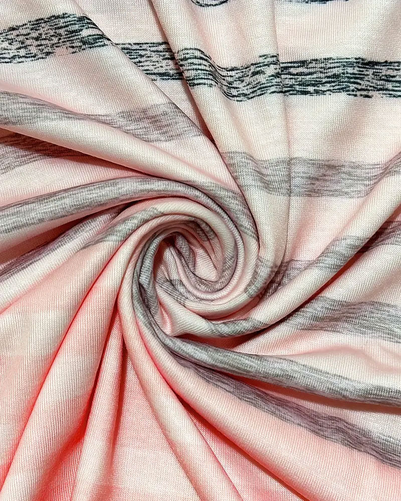 Gestreiftes Damen T-Shirt mit Rundhalsausschnitt & Farbverlauf – Melia