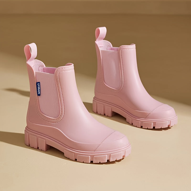 Damen Regenstiefel halbhoch wasserdicht mit Antirutschsohle – Selora