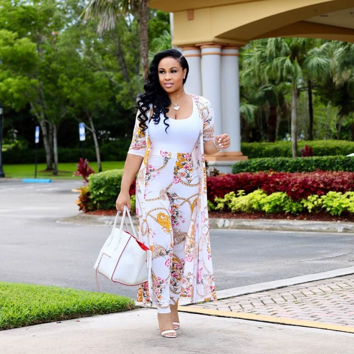 Damen-Kimono-Set mit Hose – Yasmin Herbstzauber Edition