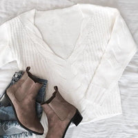 Damen Oversize Strickpullover mit langen Ärmeln – Thalia