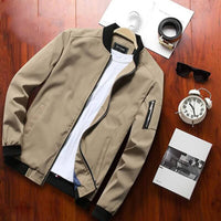 Leichte & trendige Herren Bomberjacke mit Reißverschluss – Jaron Herbstedition