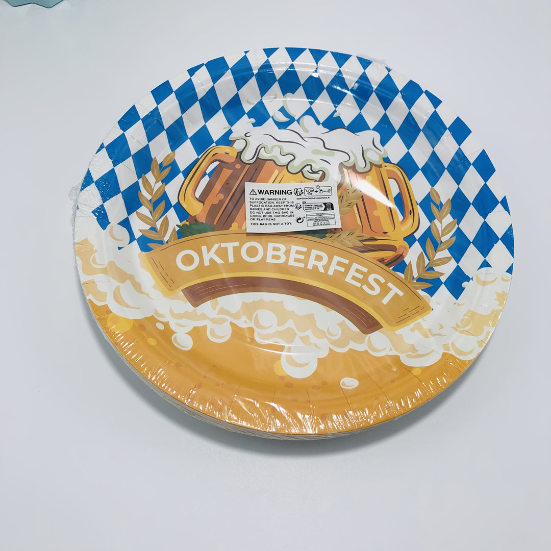 Papier Teller Set (verschiedene Größen) – WiesnTeller Oktoberfest 2025
