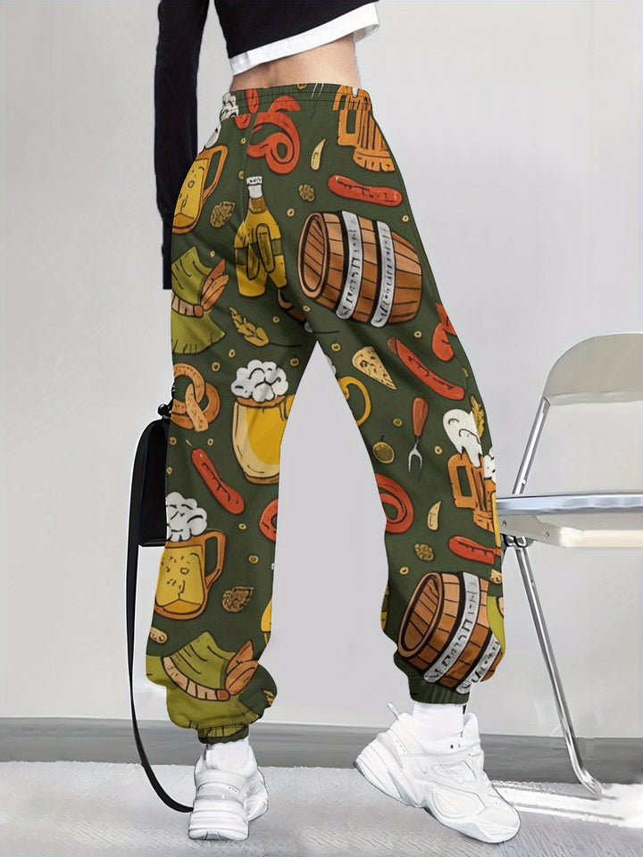 Damen Freizeit- & Partyhose mit All-Over-Print – Resi Oktoberfest 2025