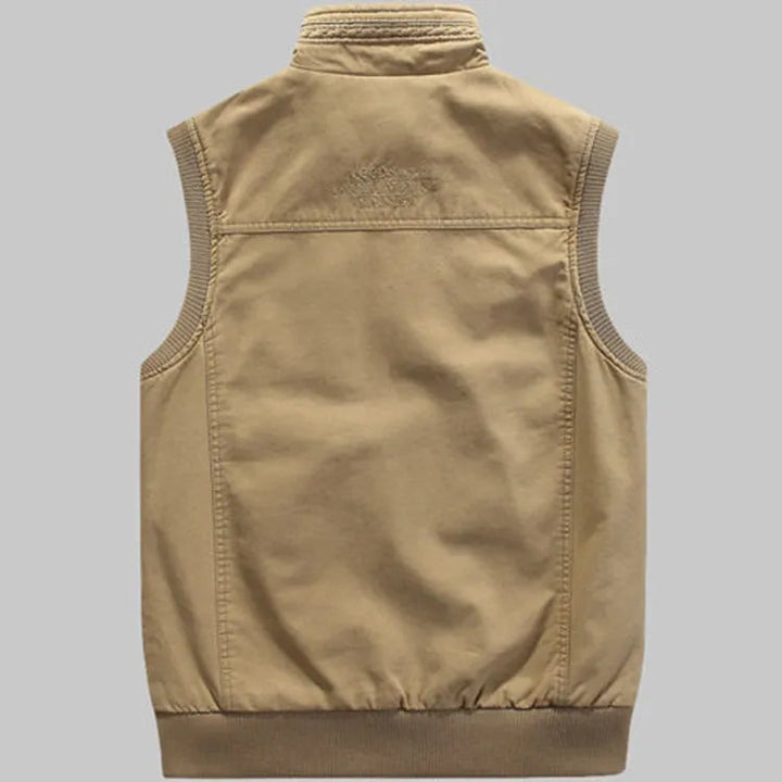 Herbstliche Vintage Outdoor-Weste mit Praktischen Taschen für Herren – Elias