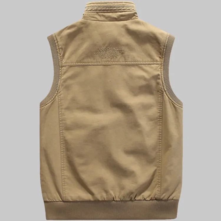 Herbstliche Vintage Outdoor-Weste mit Praktischen Taschen für Herren – Elias