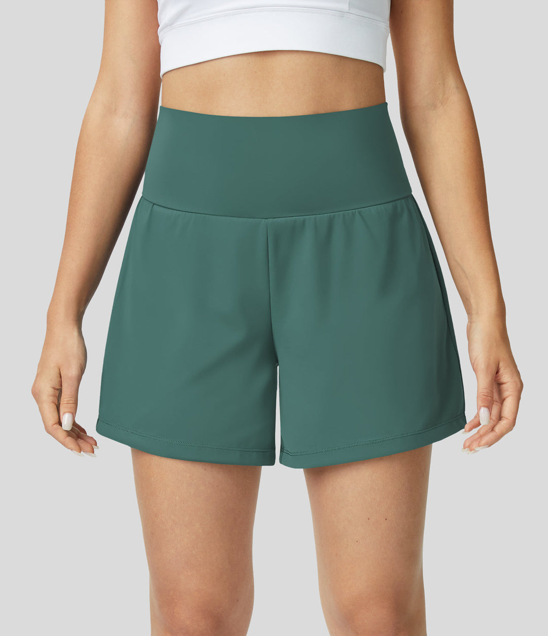 Atmungsaktiv & Schnell trocknend High-Waist Fitnessshorts Damen – Mirabella