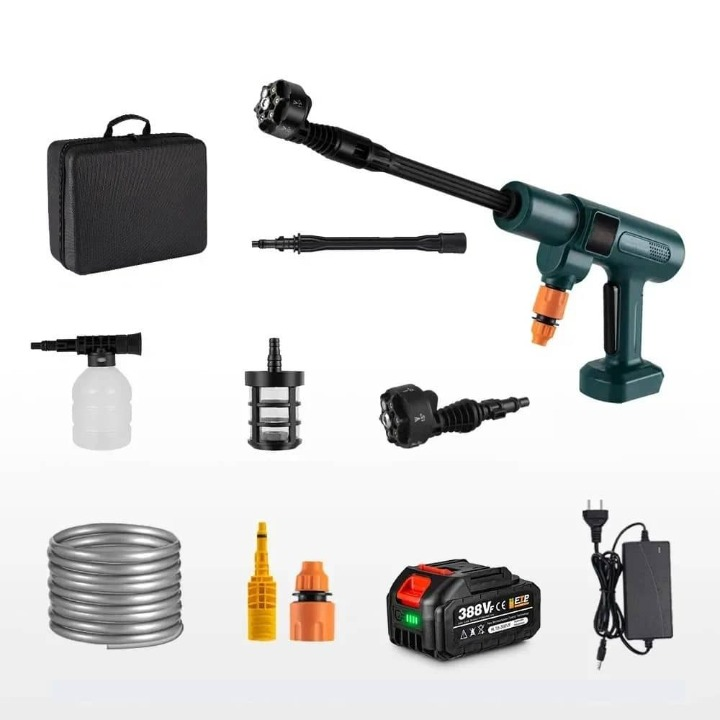 Kabelloser Hochdruckreiniger für Auto & Garten – HydroSwift