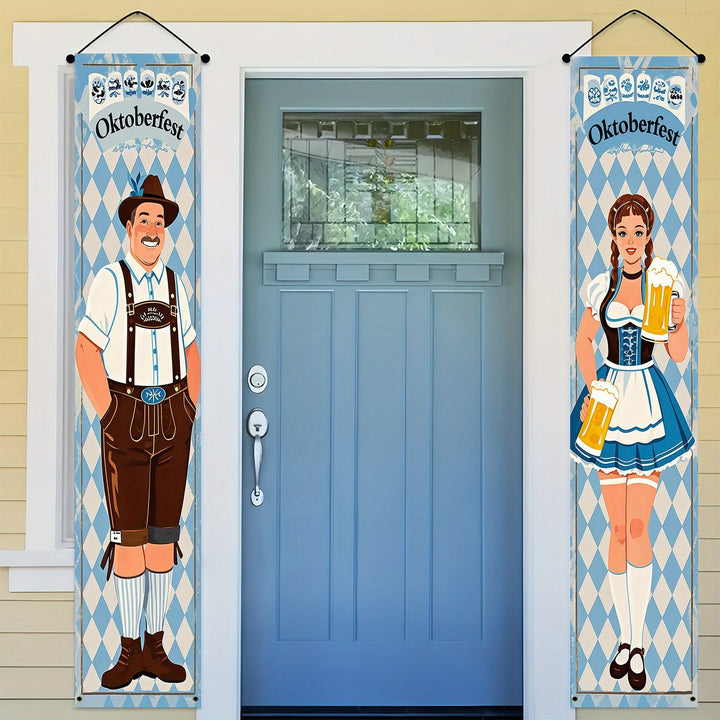 Oktoberfest Banner Set Polyester – WiesnWillkommen Oktoberfest 2025