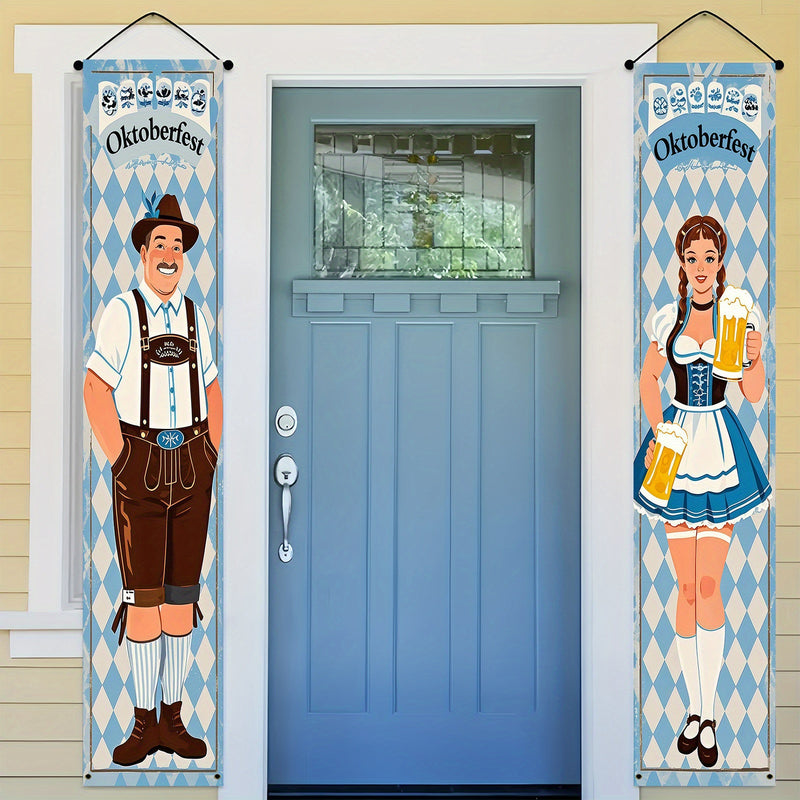 Oktoberfest Banner Set Polyester – WiesnWillkommen Oktoberfest 2025