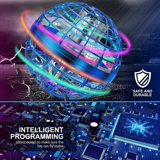 Mini-Flugdrohne mit LED-Leuchten für Kinder – Handgesteuert & sicher