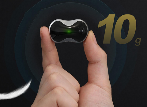 Tragbares Anti-Schnarch-Gerät, schwarz, EMS-Technologie, geräuschreduzierend, 10g, handgehalten.