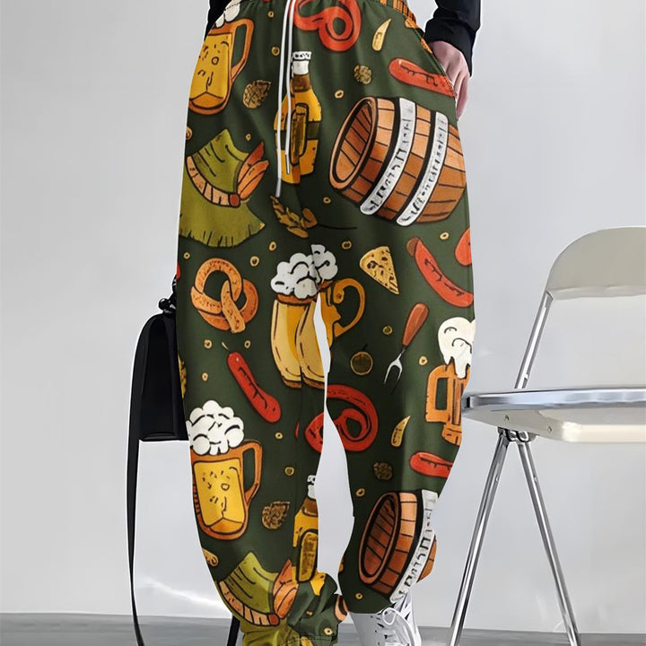 Damen Freizeit- & Partyhose mit All-Over-Print – Resi Oktoberfest 2025