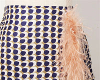 Zweiteiliges Chiffon Herbstoutfit mit Gürtel und Rock – Maurelle