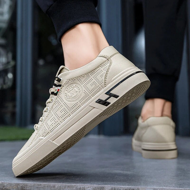 Herren-Sneaker aus Perforiertem Leder mit Leichtbauweise – Ethan