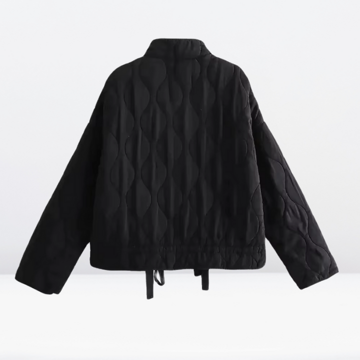 Damen Steppjacke mit Kordelzug & Reißverschluss – Lorena