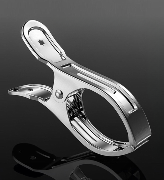 Extra große Edelstahl-Handtuchklammern mit Anti-Rutsch-Matte – Veltrix