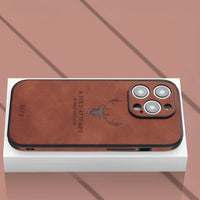 Luxe Hirschleder iPhone Hülle - Veltro