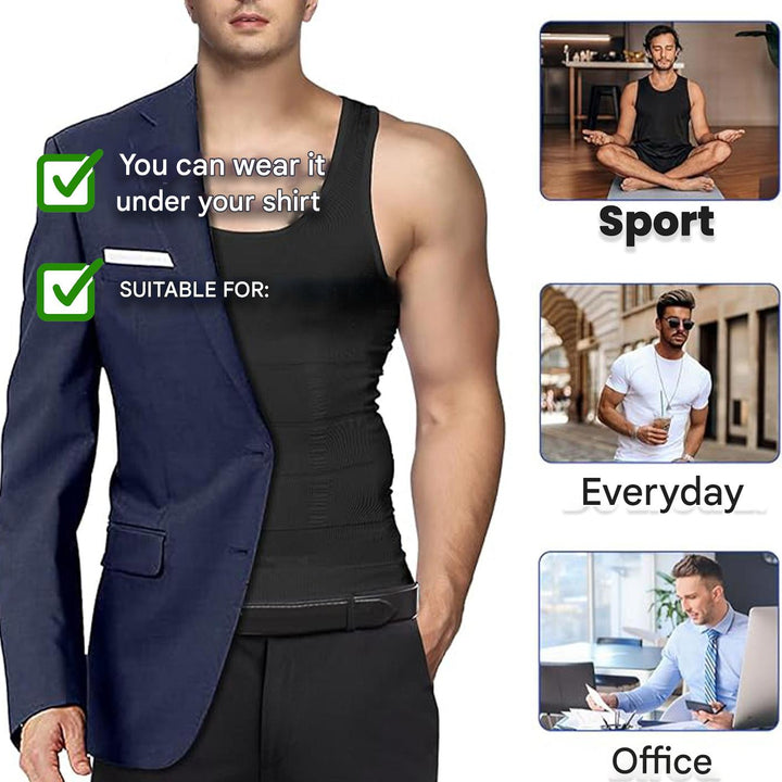 Korrigierendes Herrenhemd mit Formgebungseffekt – Noah