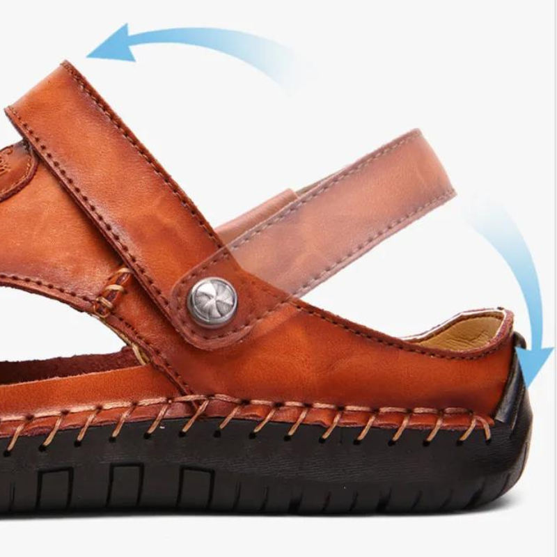 Orthopädische Herren-Ledersandalen – Marco