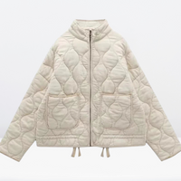 Damen Steppjacke mit Kordelzug & Reißverschluss – Lorena