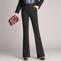 Schlank ausgestellte High-Waist-Hose – Mila