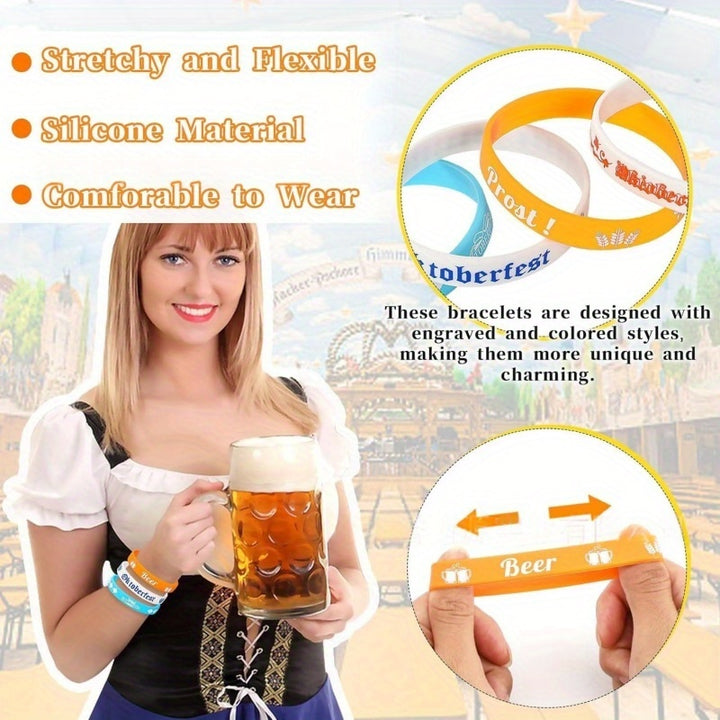 Silikon Armbänder Set (24 Stück) – WiesnBand Oktoberfest 2025