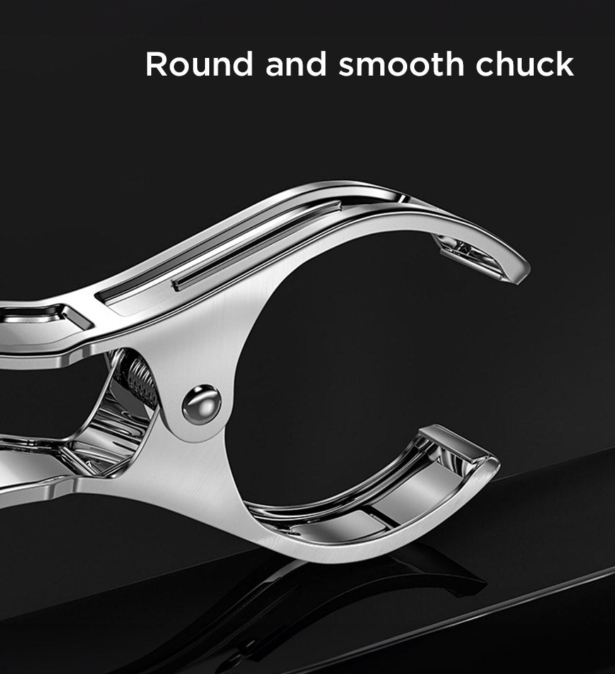 Extra große Edelstahl-Handtuchklammern mit Anti-Rutsch-Matte – Veltrix