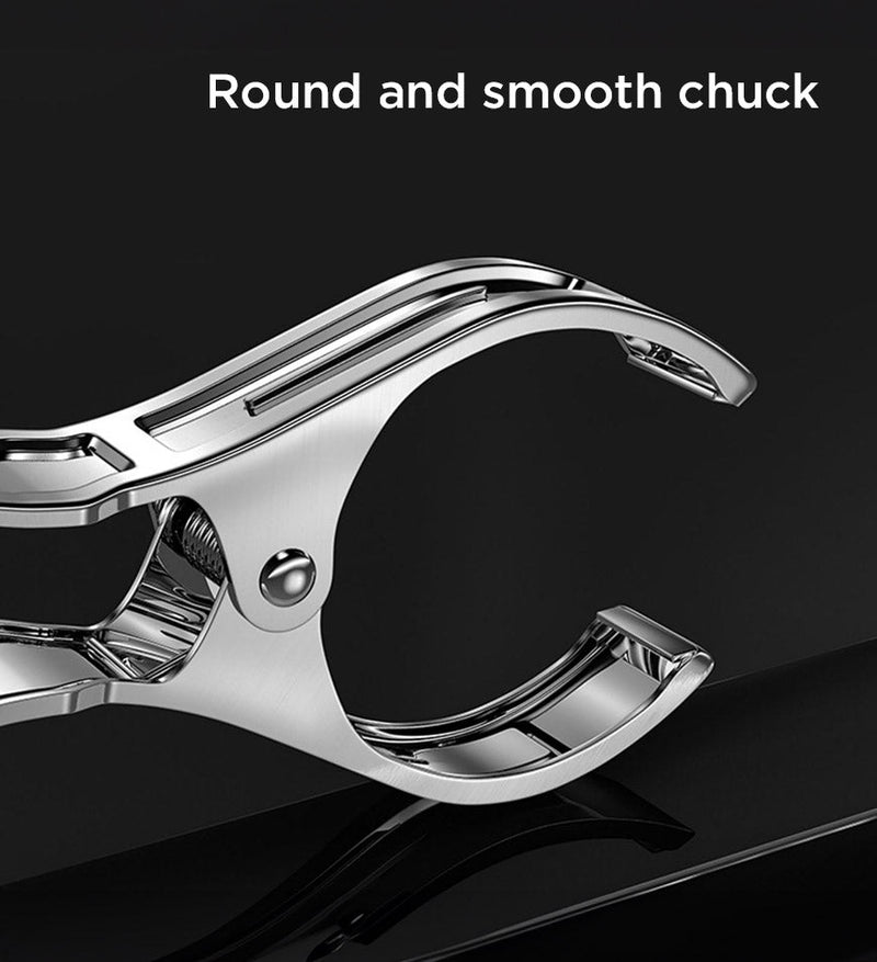 Extra große Edelstahl-Handtuchklammern mit Anti-Rutsch-Matte – Veltrix