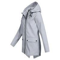 Herbstliche Damen Regenjacke mit Kapuze - Liora