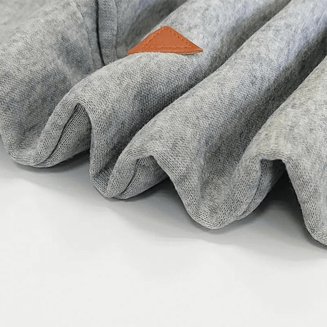 Herbstliches Kapuzen-Sweatkleid mit Taschen – Isabella