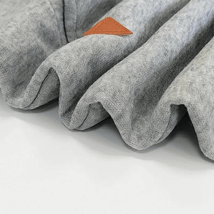 Herbstliches Kapuzen-Sweatkleid mit Taschen – Isabella