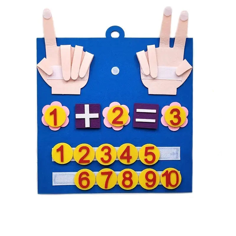 Zählspiel aus Filz für Kinder – Lernspiel zur Zahlen- und Motorikförderung