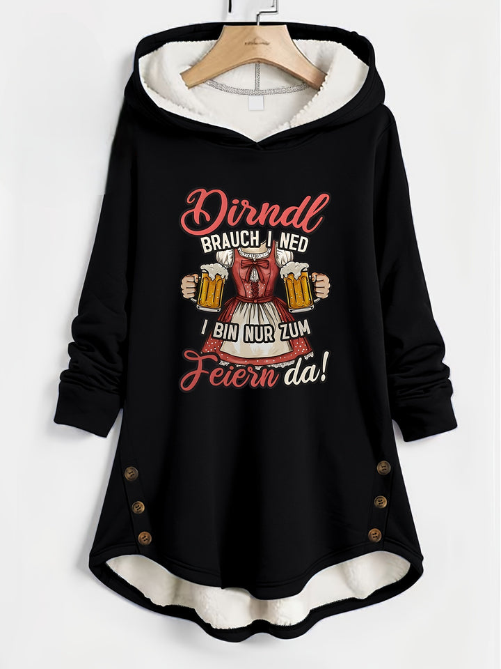 Wärmender Damen Hoodie – Sabine Oktoberfest 2025