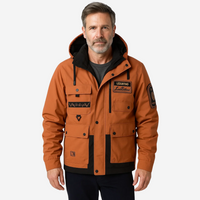 Herren Outdoorjacke gewattet mit abnehmbarer Kapuze – Henrik