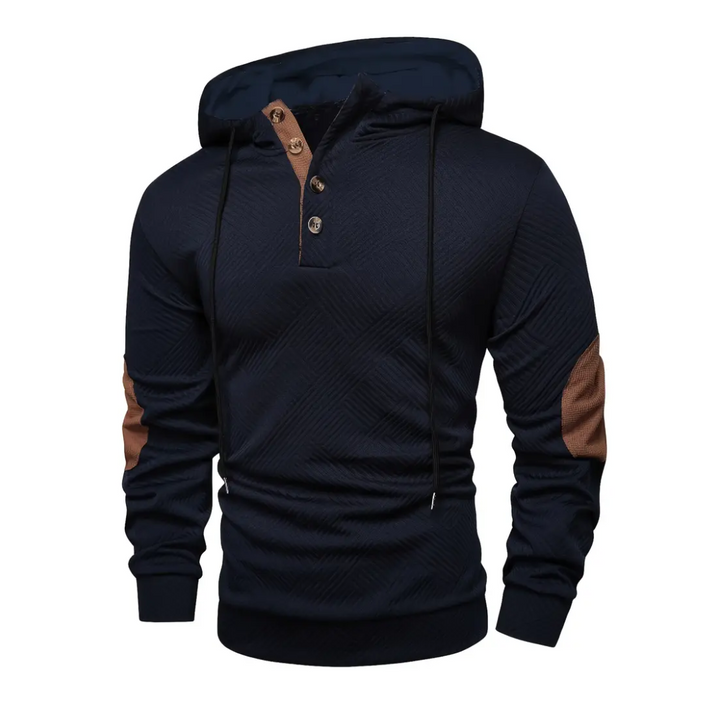 Herren Outdoor Hoodie mit Comfort-Stretch & Knopfleiste – Mads