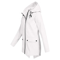 Herbstliche Damen Regenjacke mit Kapuze - Liora