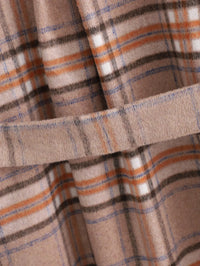 Kariertes Herbstkleid mit Gürtel – Elodie