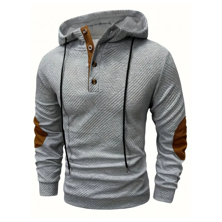 Herren Outdoor Hoodie mit Comfort-Stretch & Knopfleiste – Mads