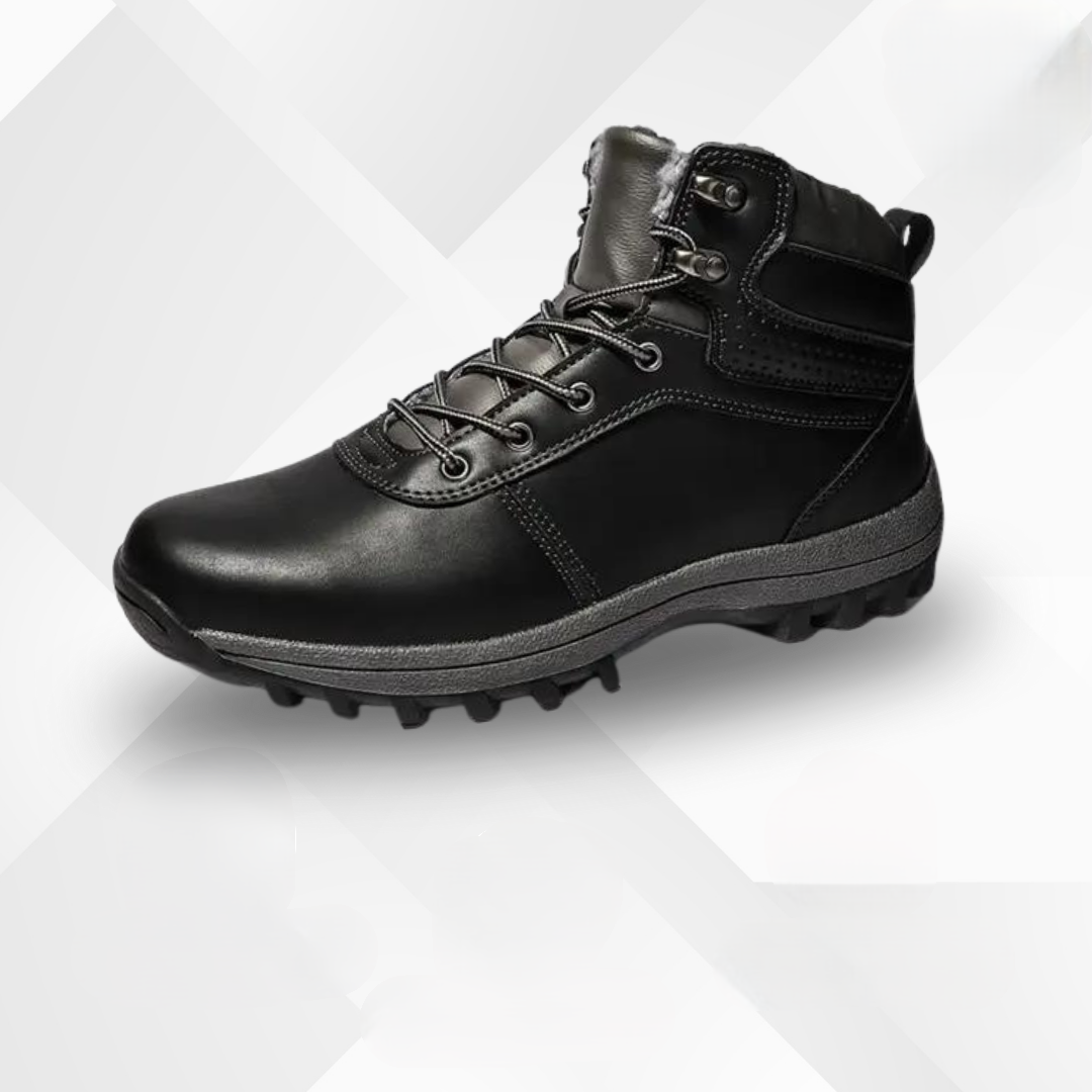 Herbst-Winterstiefel mit Kälteschutz und Herbstlaub-Design – Leonardo