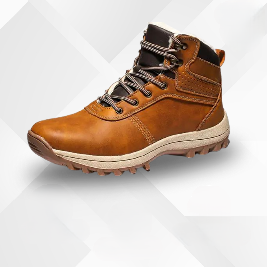 Herbst-Winterstiefel mit Kälteschutz und Herbstlaub-Design – Leonardo