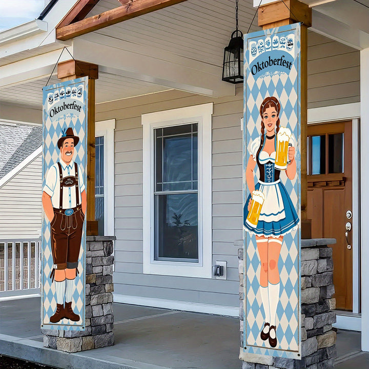 Oktoberfest Banner Set Polyester – WiesnWillkommen Oktoberfest 2025