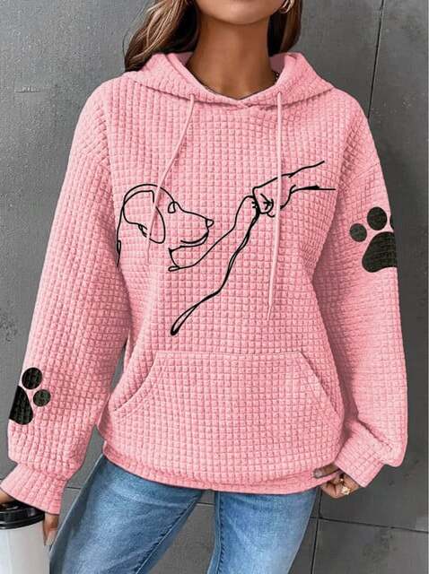Warme Damen Hoodie mit Hundedesign – Selma