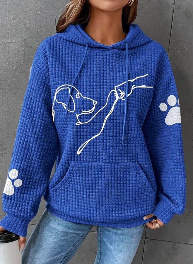 Warme Damen Hoodie mit Hundedesign – Selma