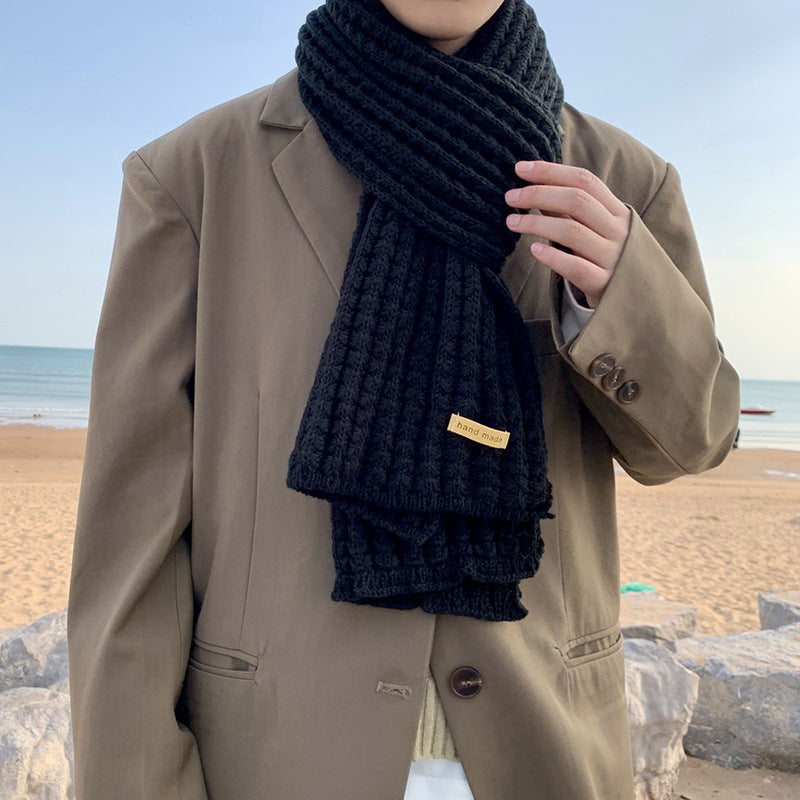 Unisex Strickschal mit geometrischem Muster – Matteo