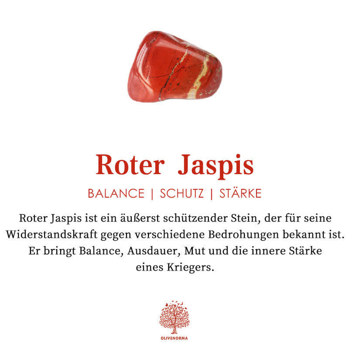 Roter Jaspis Stein, Balance, Schutz, Stärke, Heilstein, roter Edelstein, spirituelle Bedeutung.