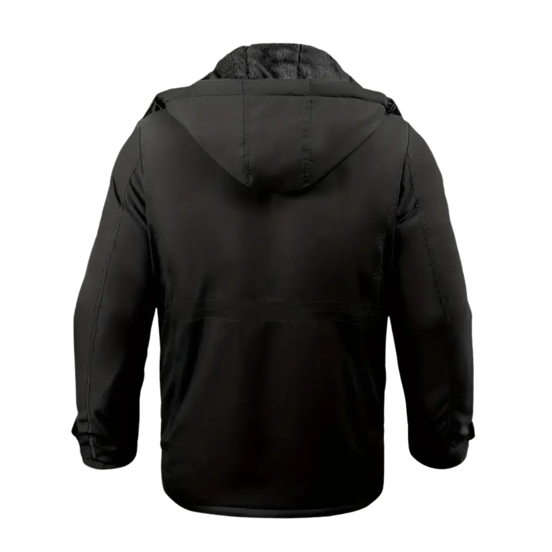 Herren Winterjacke gefüttert mit Plüsch & Kapuze – Stellan