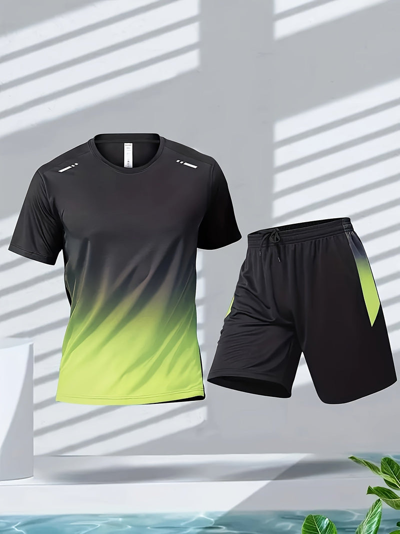 Atmungsaktives Sport-Set für Herren mit T-Shirt und Shorts - PowerMove