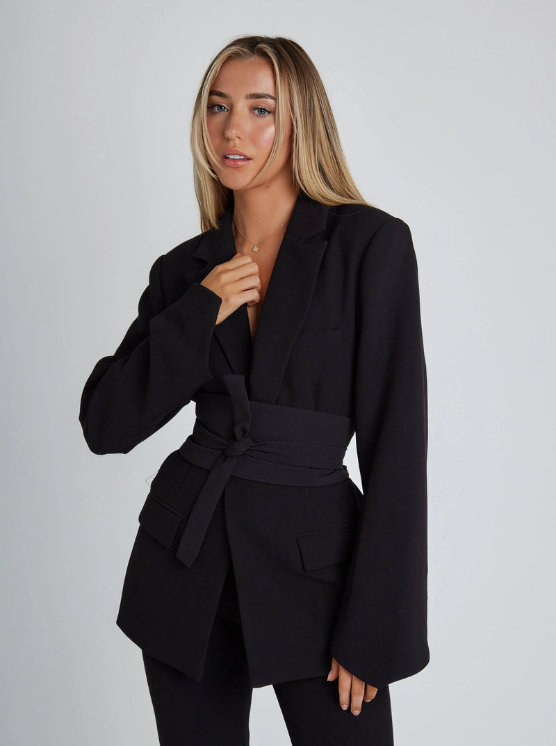 Damen Blazer mit Gürtel – Valeria